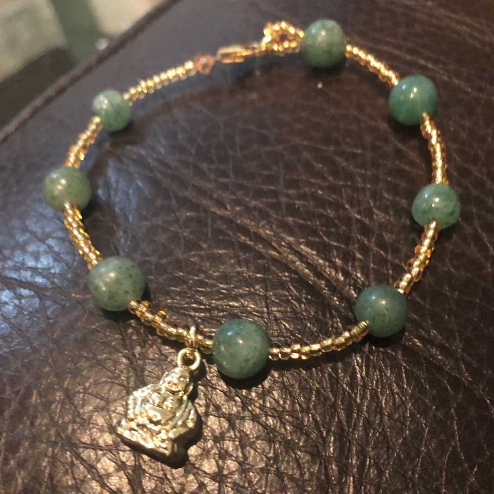 Handmade aventurine Buddha bracelet ✨